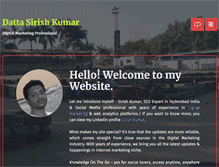 Tablet Screenshot of dattasirishkumar.com